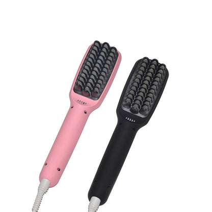 Massage Comb Ceramic Inner Buckle Hair Straightener