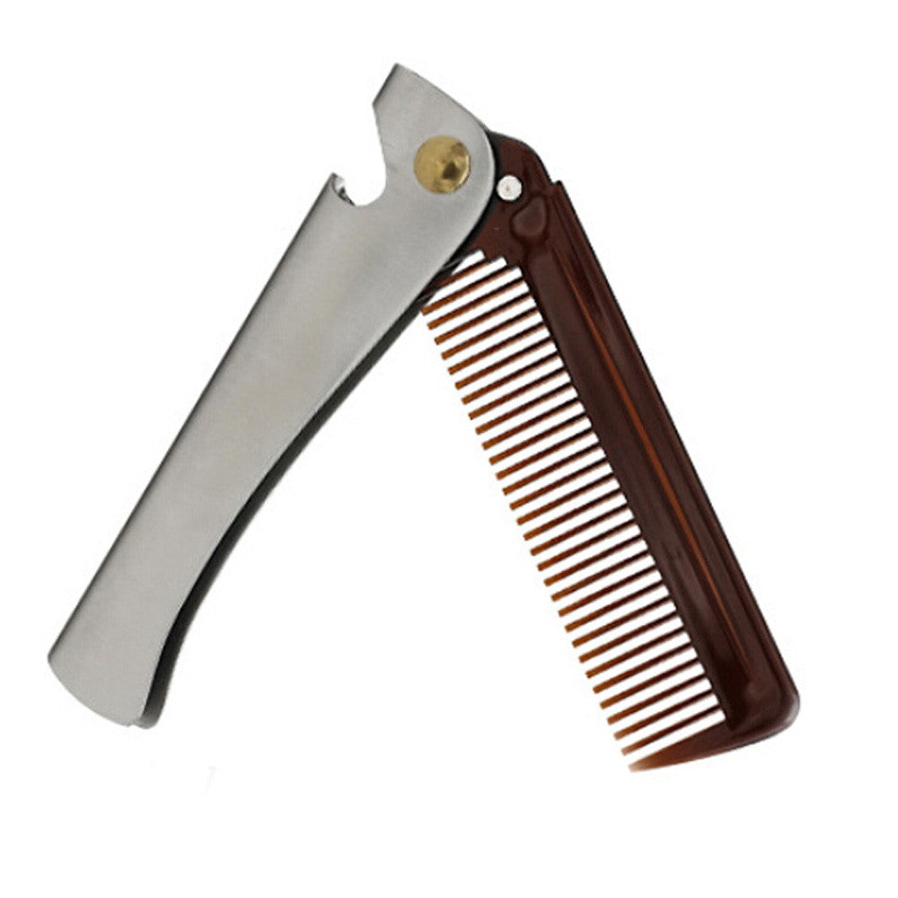 Folding Portable Pocket Men's Oil Hair Comb Folding Comb