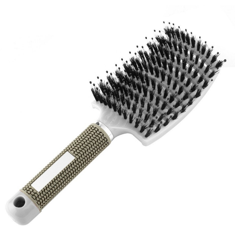 Women Detangler Hair Brush Bristle Nylon Scalp Massage Teaser