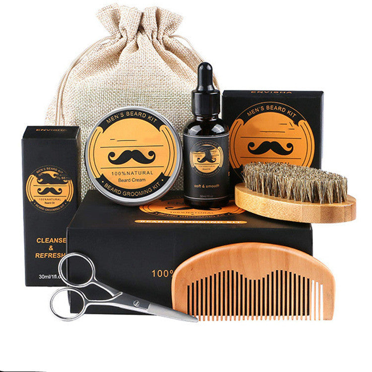 Men's Beard Care Set Scissors 6-piece