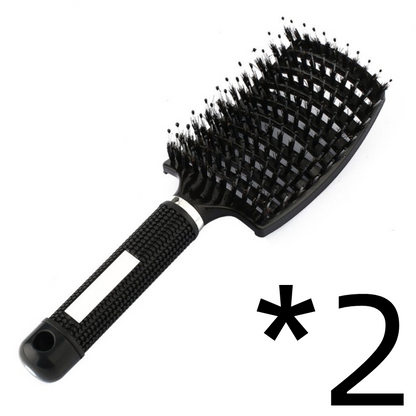 Women Detangler Hair Brush Bristle Nylon Scalp Massage Teaser