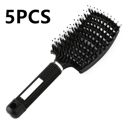 Women Detangler Hair Brush Bristle Nylon Scalp Massage Teaser