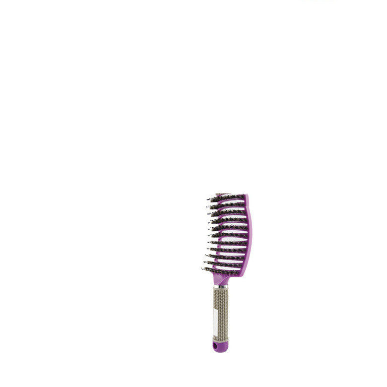 Large Curved Rib Comb Bristle Curved Massage Nine-row Comb