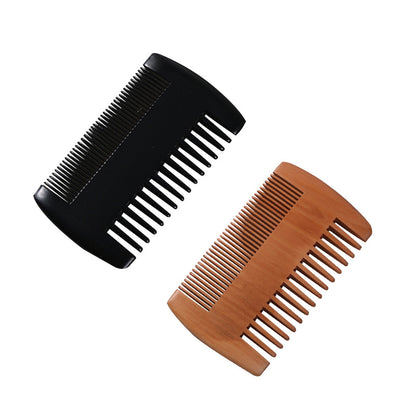 Double-sided Mahogany Comb-foot Grate Beard Comb