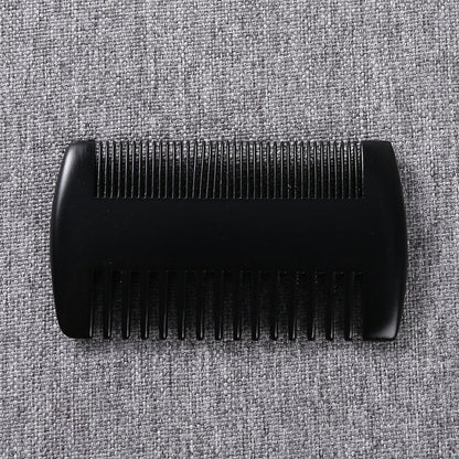 Double-sided Mahogany Comb-foot Grate Beard Comb