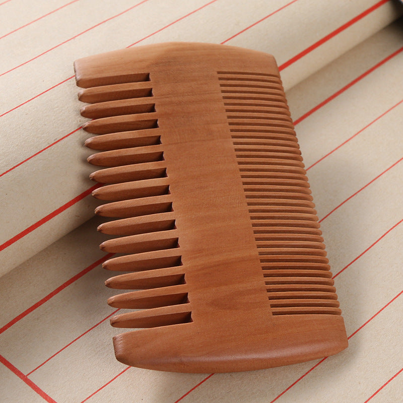 Double-sided Mahogany Comb-foot Grate Beard Comb