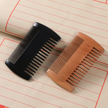 Double-sided Mahogany Comb-foot Grate Beard Comb