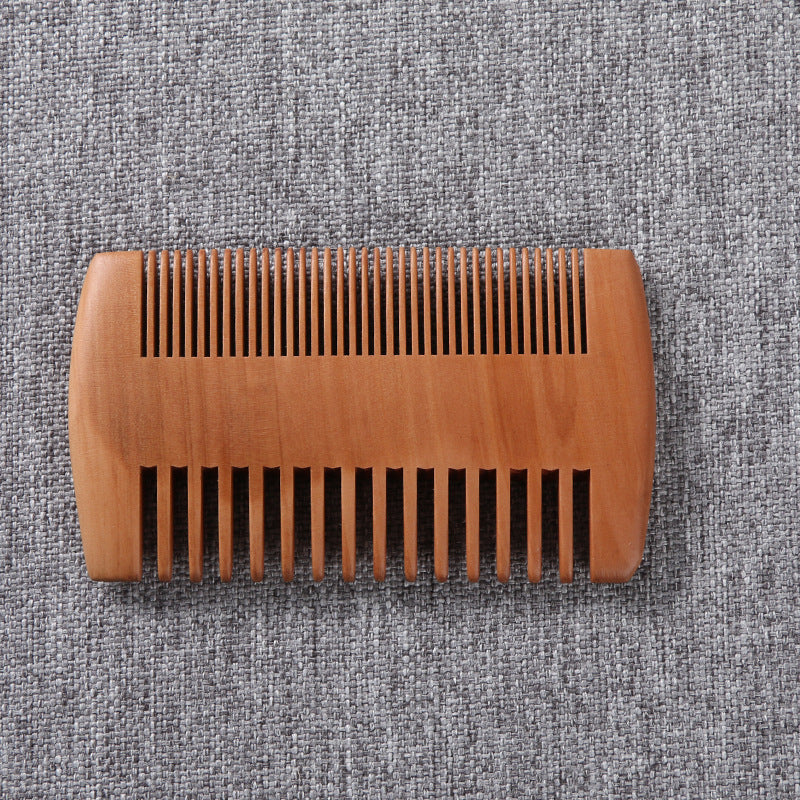 Double-sided Mahogany Comb-foot Grate Beard Comb