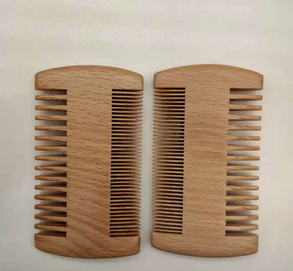 Simple Retro Double-sided Peach And Beech Comb