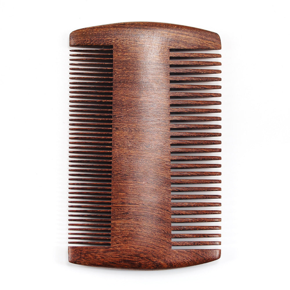 Black Gold Sandalwood Double-sided Beard Comb Beard Portable Comb