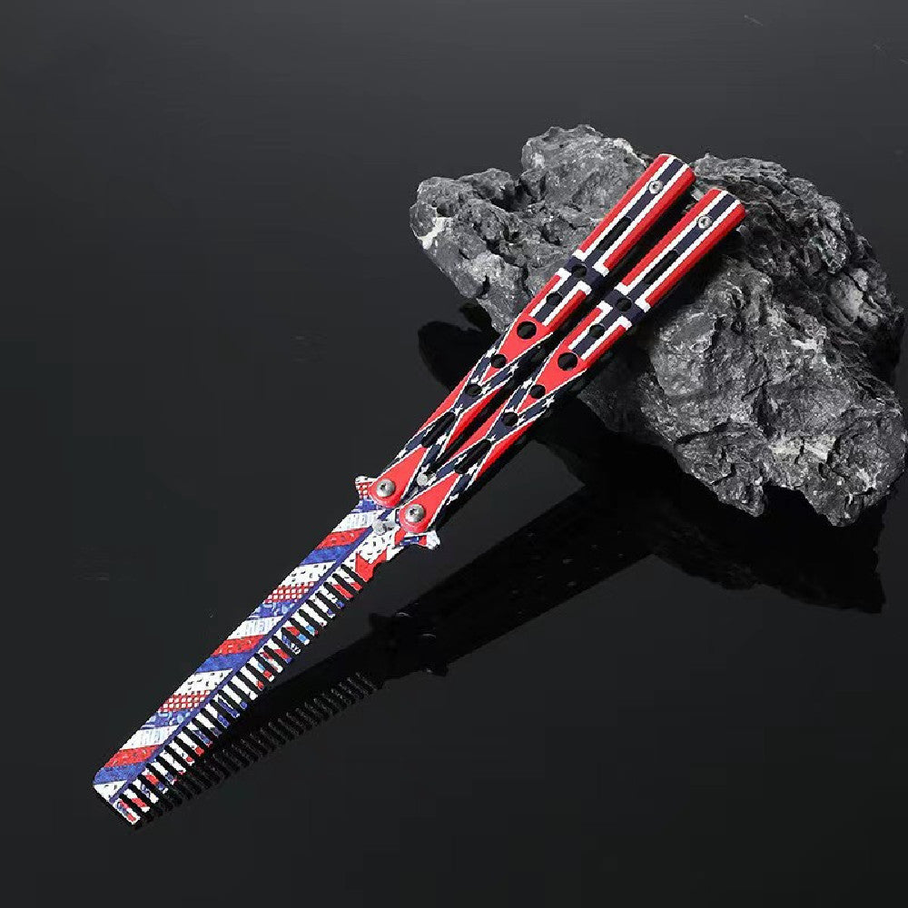 Butterfly Comb Folding Knife Tool