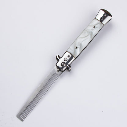 Comb Stainless Steel Automatic Spring Folding Portable