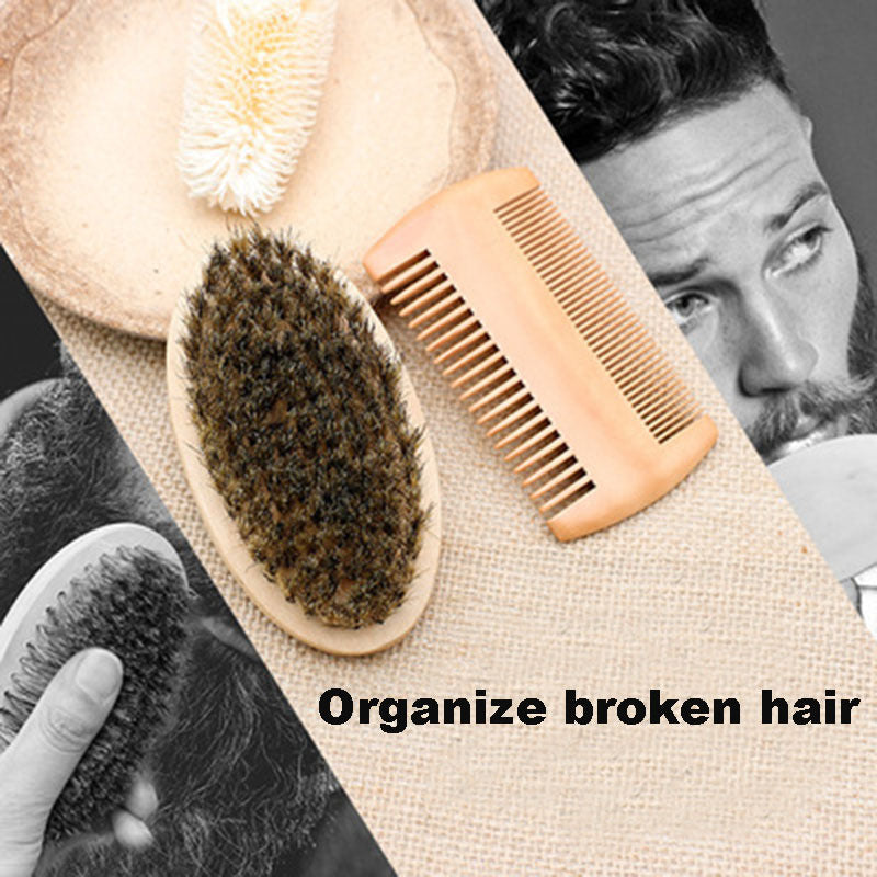 Grate Comb Pig Bristles Oval Brush Styling Comb