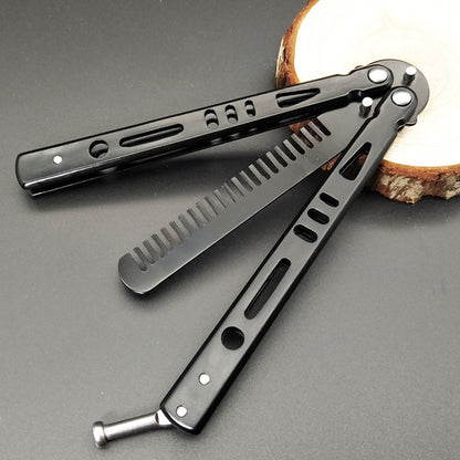 Folding Butterfly Comb Foldable Stainless Steel