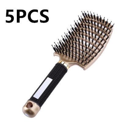 Women Detangler Hair Brush Bristle Nylon Scalp Massage Teaser