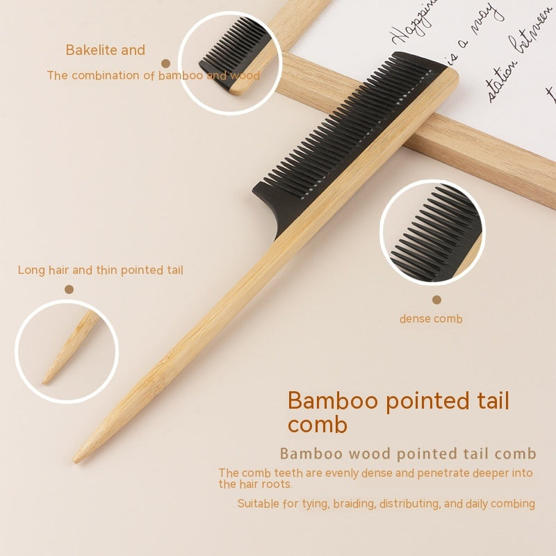 Hair Shunfa Electric Bamboo And Wood Splicing Comb