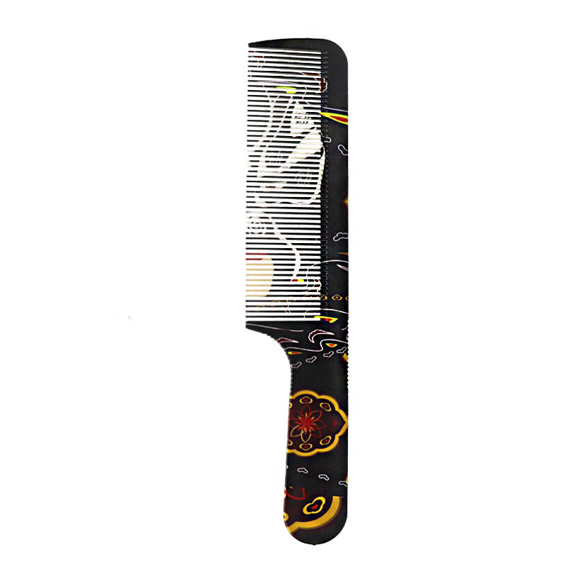 Japanese Style Graffiti Hairdressing Flat Comb