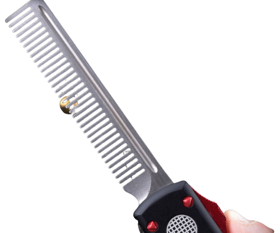 Tactical Comb Straight Jump Comb Accessories Automatic Spring Comb