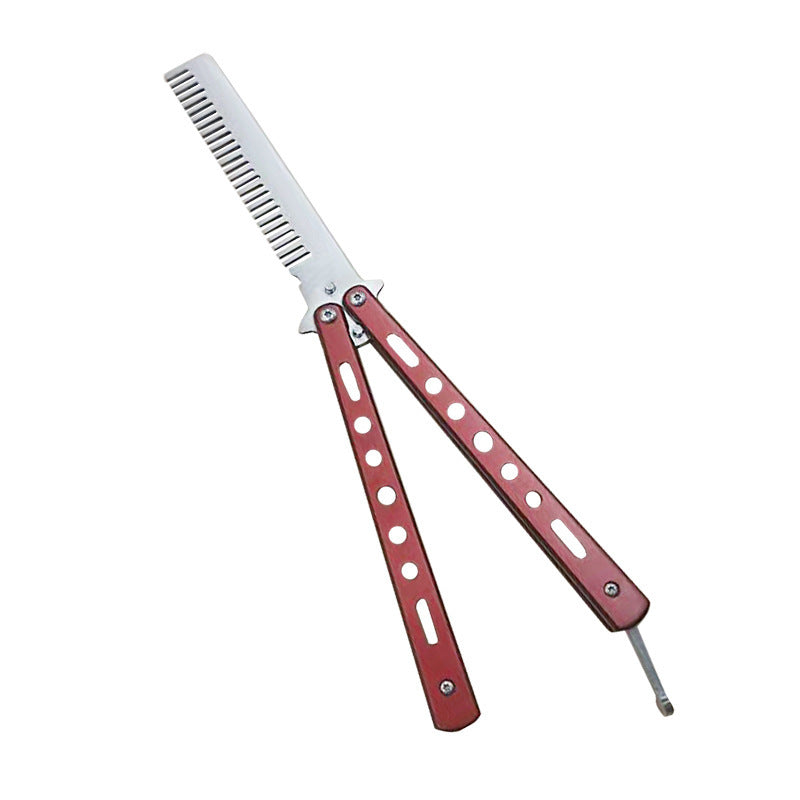 Outdoor Foldable Comb Stainless Steel Practice Training Butterfly Comb