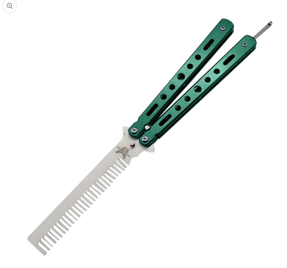 Outdoor Foldable Comb Stainless Steel Practice Training Butterfly Comb